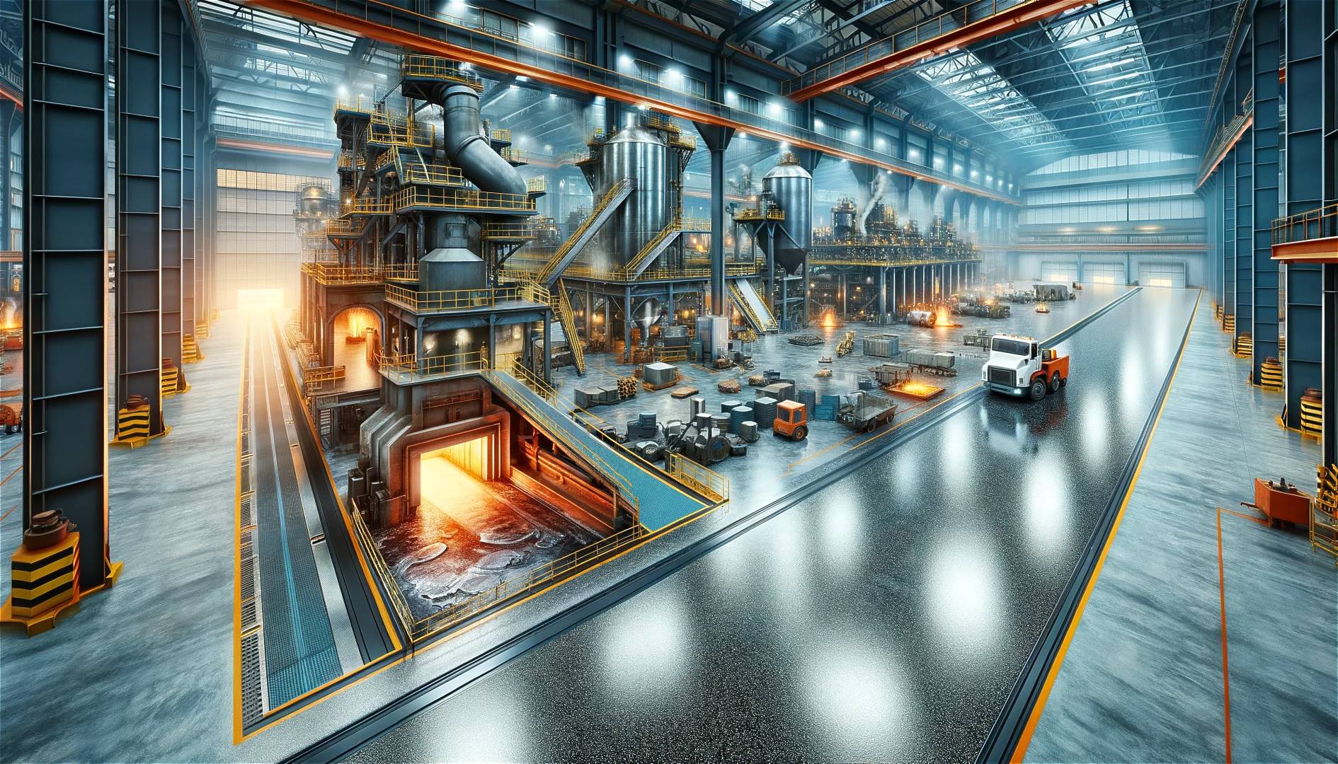 Epoxidharzboden fuer Schwerindustrie und Giessereien 1 Epoxidharzboden fuer Schwerindustrie und Giessereien 1